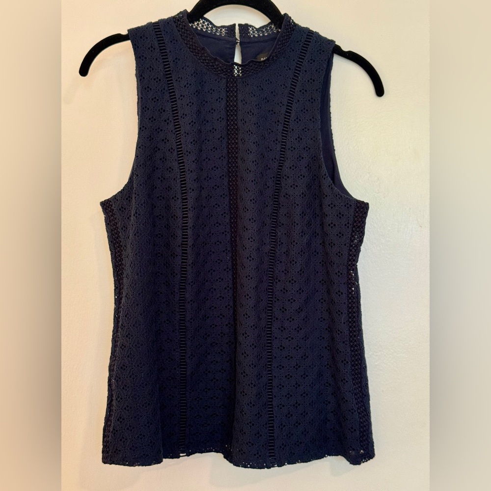 Banana Republic Sleeveless Eyelet Top